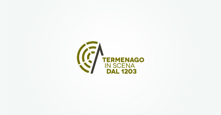Termenago in scena dal 1203, un logo teatrale.